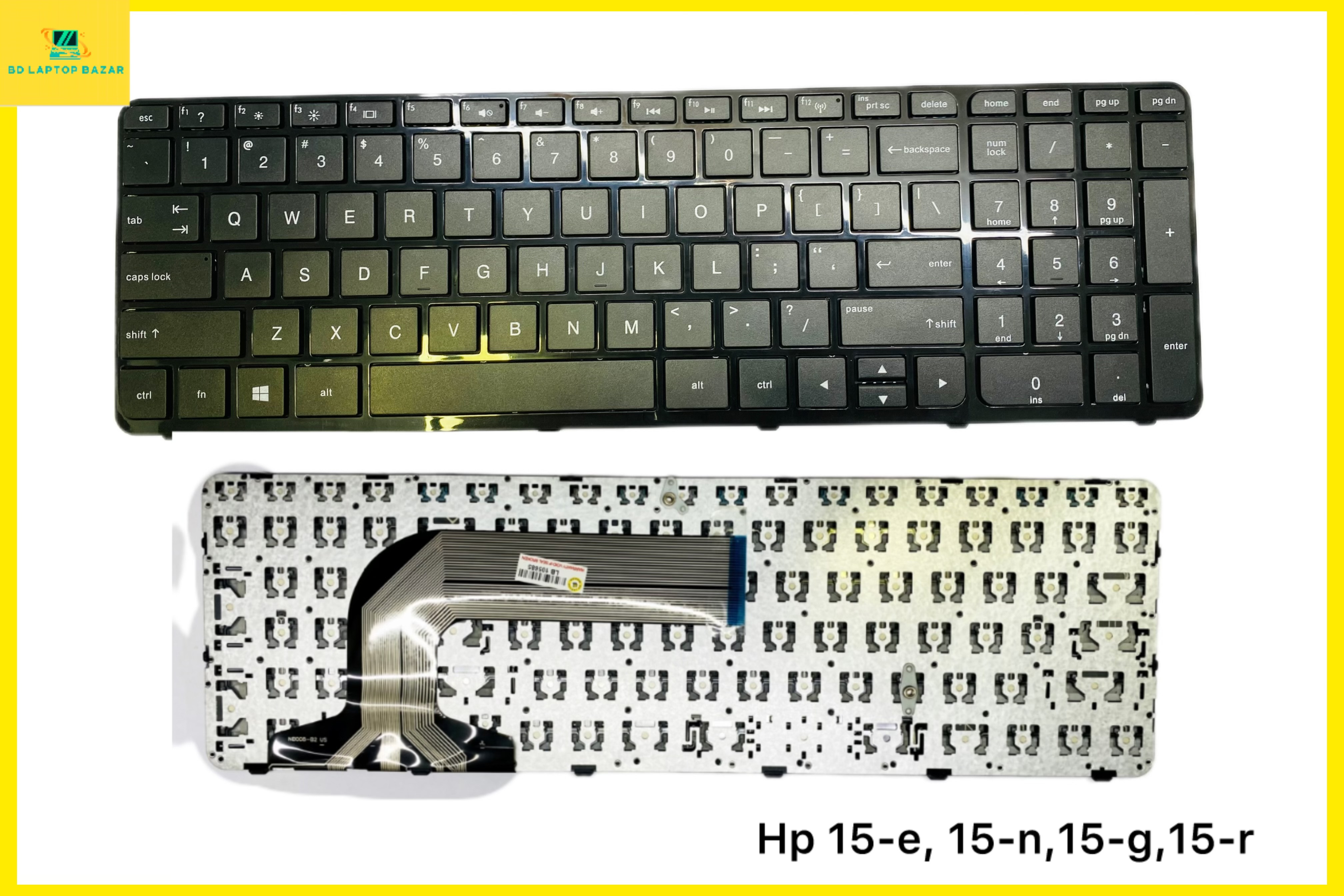 Laptop Keyboard Compatible for hp Pavilion 15 15-n 15-e 15-g 15-r 15-r000 15-r030wm 15-r035TX 15-r036 15-r011dx 15-r110dx 15-r052nr 15-r053cl 749658-001 PK1314D2A00