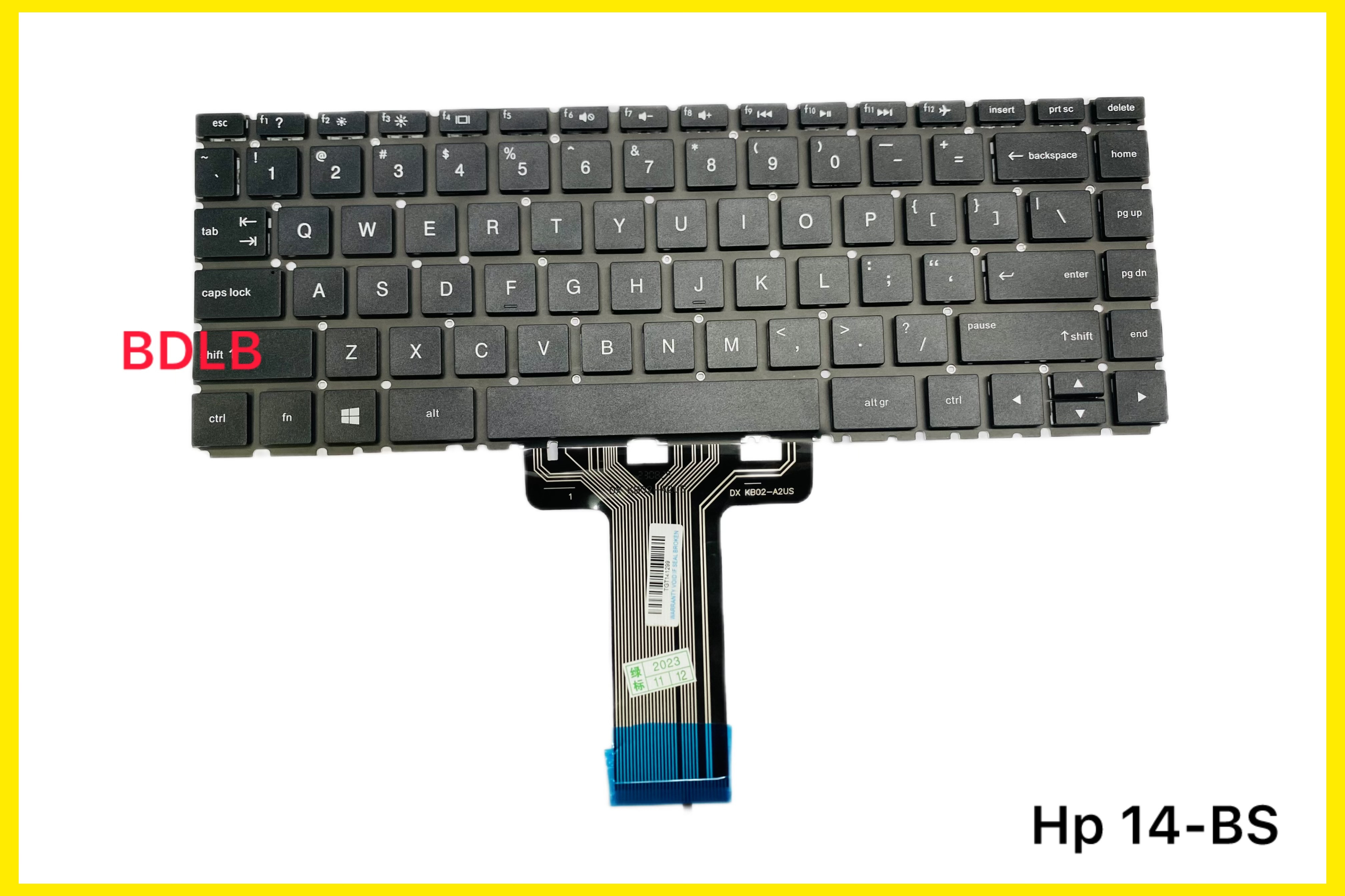 Hp 14-BS Keyboard(Black and silver) For HP Pavilion X360 14BS 14-BA 14-BS Series Pavilion 14-bs 14-bs000 14-bs100 14-bs500 US keyboard - Keyboard