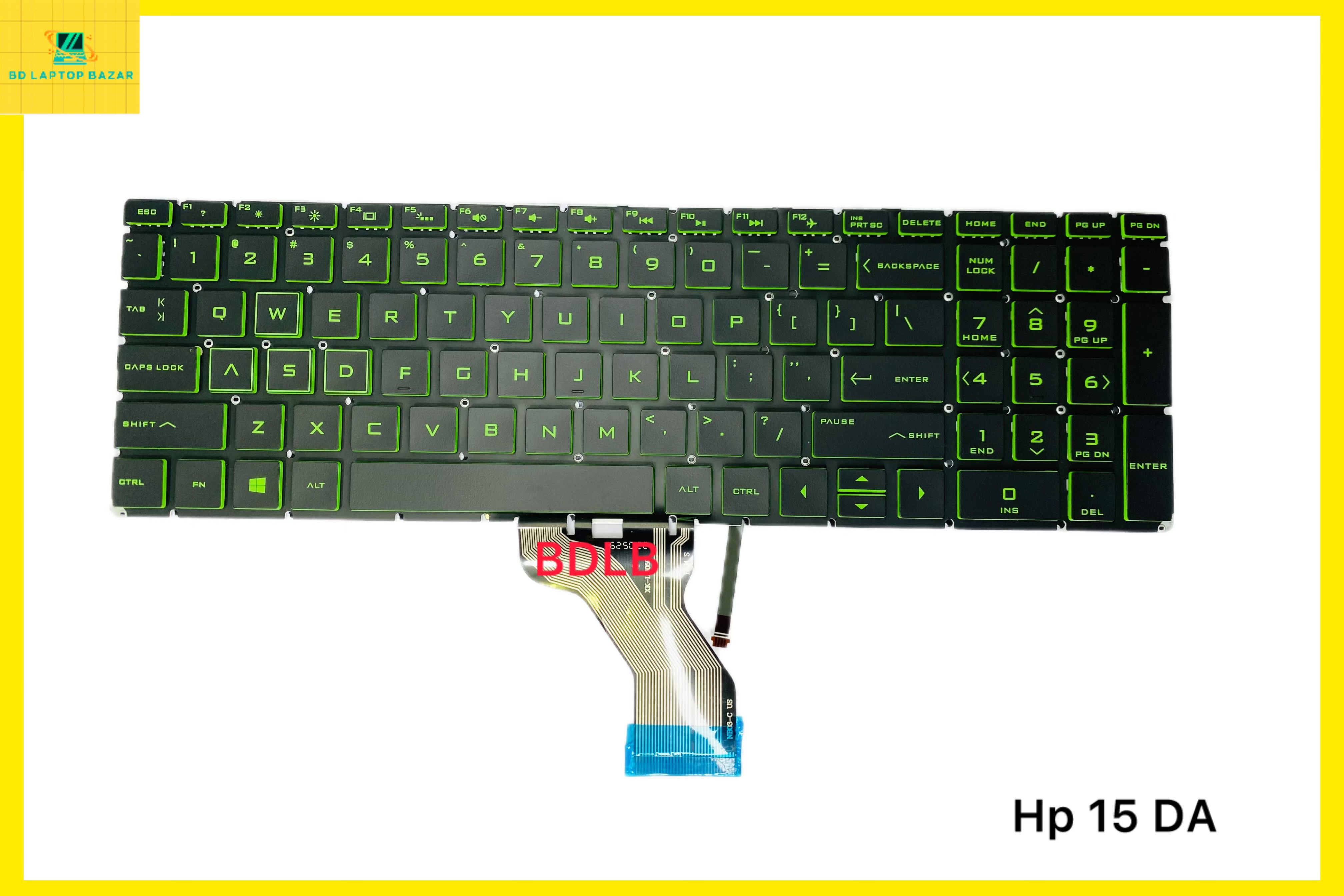 Hp Pavilion Gaming 15-Dk / 15-DA 15t-Dk000 15-Dk0007CA GREEN BACKLIT