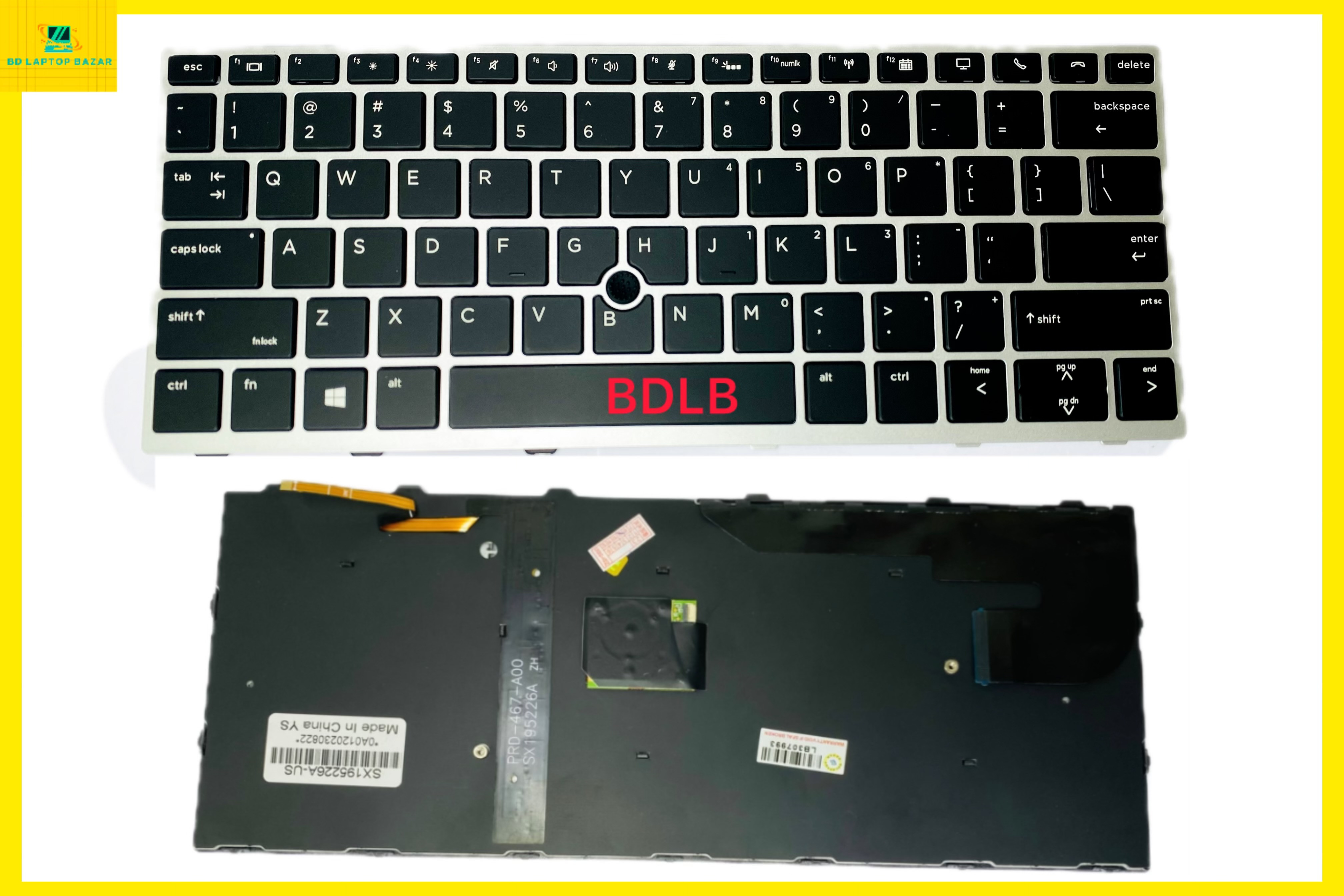 HP EliteBook 840 G3 laptop keyboard for 745 G3, 840 G4, 745 G3 Laptops