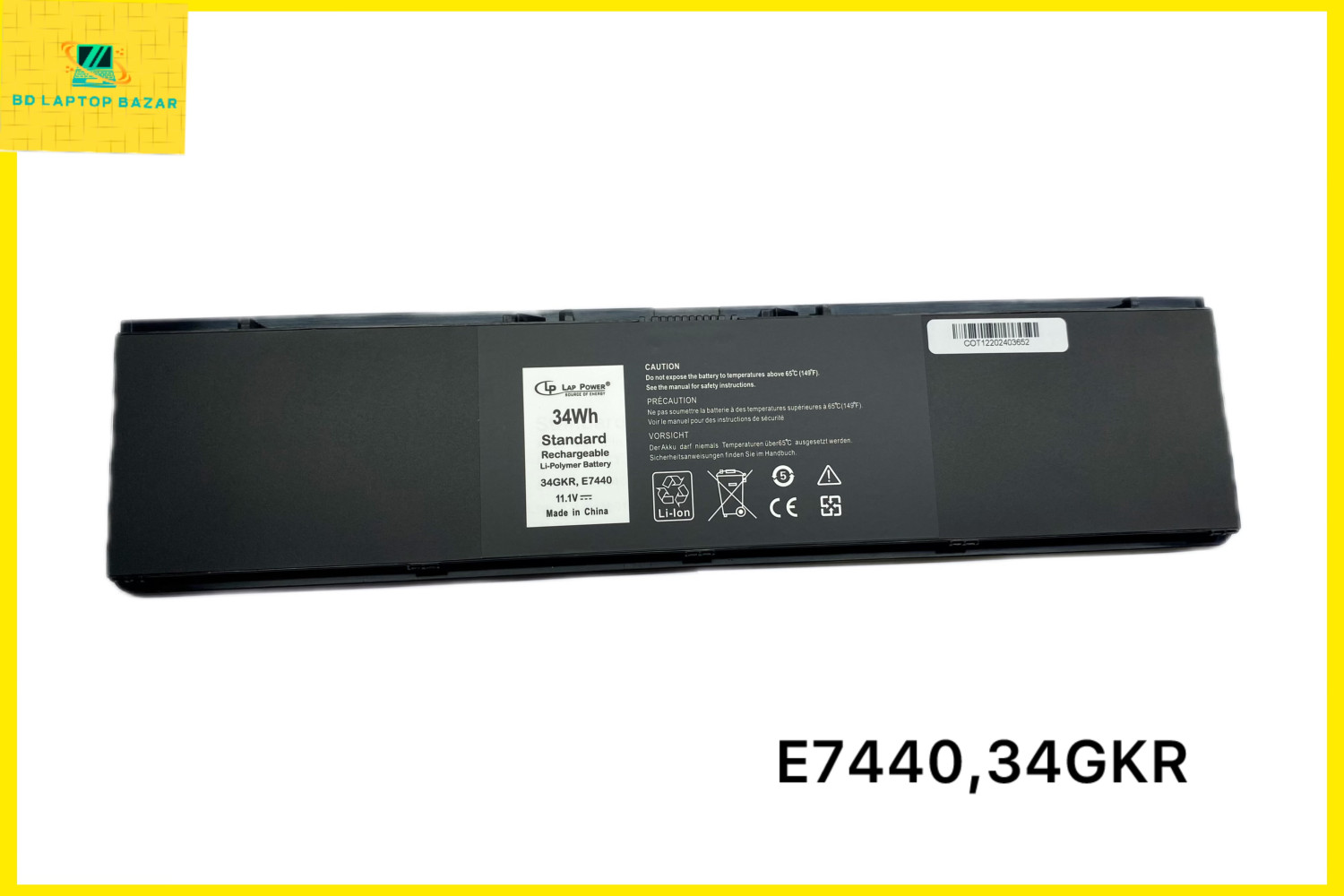 Dell E7420 E7440 E7450 .38HT/3RNFD. Notebook Battery