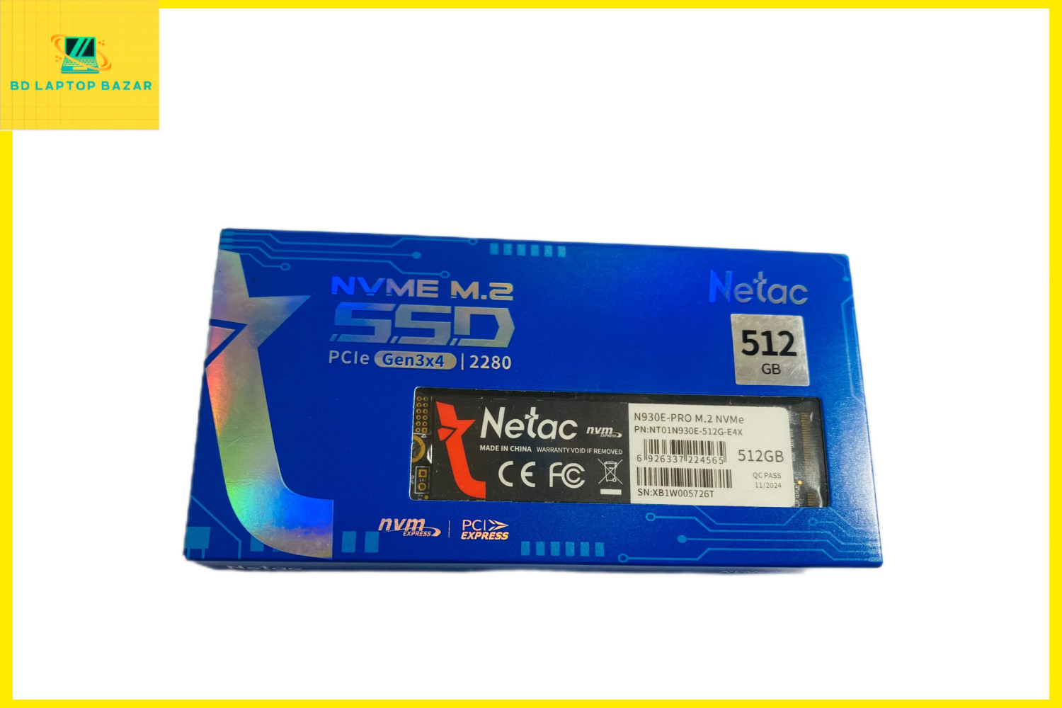Netac NV2000 512GB M.2 2280 PCIe 3.0 x4 NVMe original SSD